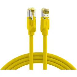 Patch cable, RJ45 plug, straight to RJ45 plug, straight, Cat 6A, S/FTP, LSZH, 25 m, yellow, K8560GE.25