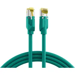 Patch cable, RJ45 plug, straight to RJ45 plug, straight, Cat 6A, S/FTP, LSZH, 7.5 m, green, K8560GN.7,5