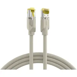 Patch cable, RJ45 plug, straight to RJ45 plug, straight, Cat 6A, S/FTP, LSZH, 5 m, gray, K8560GR.5