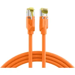 Patch cable, RJ45 plug, straight to RJ45 plug, straight, Cat 6A, S/FTP, LSZH, 2 m, orange, K8560OR.2