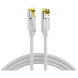 Patch cable, RJ45 plug, straight to RJ45 plug, straight, Cat 6A, S/FTP, LSZH, 5 m, white, K8560WS.5