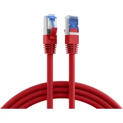 Patch cable, RJ45 plug, straight to RJ45 plug, straight, Cat 6A, S/FTP, LSZH, 20 m, red, K5525FRT.20