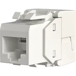 Keystone socket, RJ45, 8 pole, 8P8C, Cat 6, IDC connection, panel mounting, E-20081