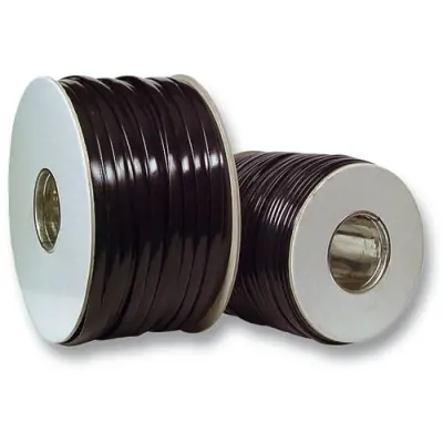 Telephone cable, 8-wire, 8 x 0.12 mm², black, PVC, 91108.100, package with 100 meters - 1