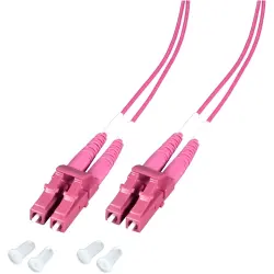 Duplex-jumper, LC duplex to LC duplex, 2 m, OM4, multimode 50/125 µm, O0319.2-1.2