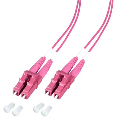 Duplex-jumper, LC duplex to LC duplex, 2 m, OM4, multimode 50/125 µm, O0319.2-1.2 - 1