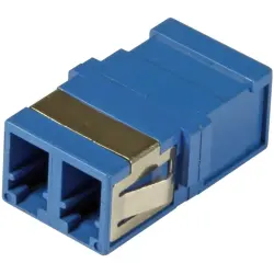 FO jack, LC duplex, OS2, singlemode, ceramic, blue, 53515.1