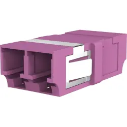 FO jack, LC duplex, OM4, multimode, ceramic, purple, 53517.1