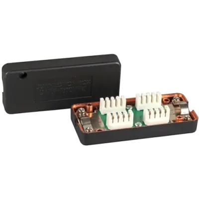 Connection module, Cat.7 600MHz, LSA, black, 37596.1 - 1
