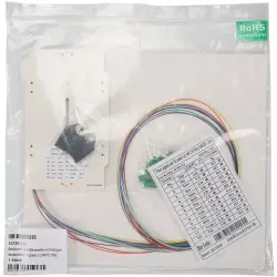 FO splice box, OS2 singlemode, LC, (W x H x D) 155 x 8 x 92 mm, 53100.207