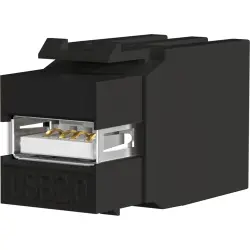 Keystone installation adapter, USB socket type A 2.0 to USB socket type A 2.0, straight, EB527V2