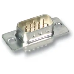D-Sub plug, 62 pole, high density, straight, solder pin, 34506.1
