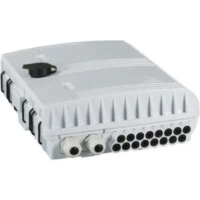FTTH connection box, 16 x SC Simplex/32 x LC Duplex, (W x H x D) 295 x 220 x 85 mm, white, FTTH-BOX-OUT-1 - 1