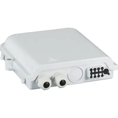 FTTH connection box, 8 x SC Simplex/16 x LC Duplex, (W x H x D) 231 x 163 x 47 mm, white, FTTH-BOX-OUT-2 - 1
