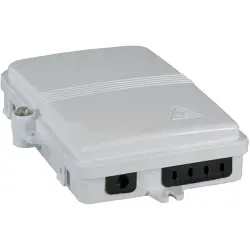 FTTH connection box, 4 x SC Simplex/8 x LC Duplex, (W x H x D) 172 x 136 x 40 mm, white, FTTH-BOX-OUT-3