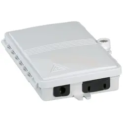 FTTH connection box, 2 x SC Simplex/4 x LC Duplex, (W x H x D) 165 x 100 x 30 mm, white, FTTH-BOX-OUT-4