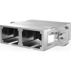 FO jack, SC/APC duplex, OS2, singlemode, ceramic, metal, 53319.3
