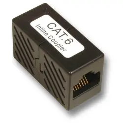 Modular adapter, RJ45 socket to RJ45 socket, straight, Cat 6, 37487.1