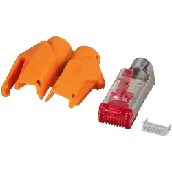 Connector kit, RJ45, 8 pole, Cat 6, crimp connection, cable assembly, H7641.10-50, package with 50 pieces