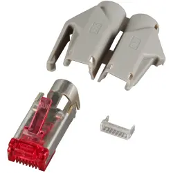 Connector kit, RJ45, 8 pole, Cat 6, crimp connection, cable assembly, H7641.12-50, package with 50 pieces