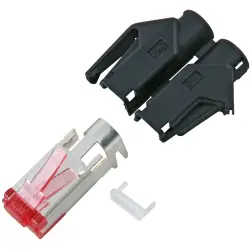 Connector kit, RJ45, 8 pole, Cat 6, crimp connection, cable assembly, H7641.4-50, package with 50 pieces