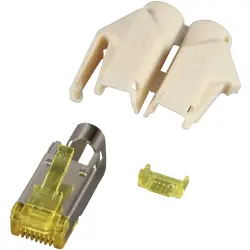 Connector kit, RJ45, 8 pole, Cat 6A, crimp connection, cable assembly, H7642.1-50, package with 50 pieces