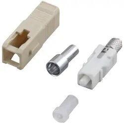 FO plug, SC, multimode, ceramic, beige, 53206.11
