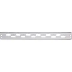 FO front panel, 12 x SC Duplex/LC Quad, vertical, 2 row, gray, SB-FP-12SC-D-V