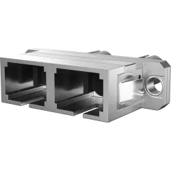 FO adapter, ST/SC duplex, OM1/OM5, multimode, ceramic, metal, 53307.34