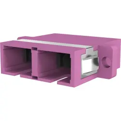 FO adapter, SC duplex, OM4, multimode, ceramic, purple, 53333.1