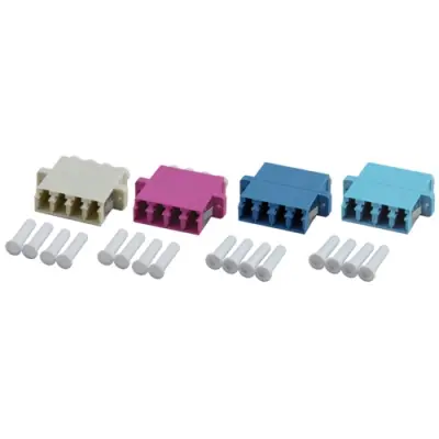 FO adapter, LC quad, OS2, singlemode, ceramic, blue, 53353.3 - 1