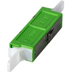 FO adapter, E2000/APC, singlemode, ceramic, green, 53526.1