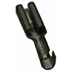 Uninsulated flat plug sleeve, 2.8 x 0.8 mm, 0.5 to 1.0 mm², brass, tin-plated, 10 070 006