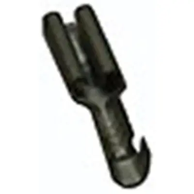 Uninsulated flat plug sleeve, 2.8 x 0.8 mm, 0.5 to 1.0 mm², brass, tin-plated, 10 070 006 - 1