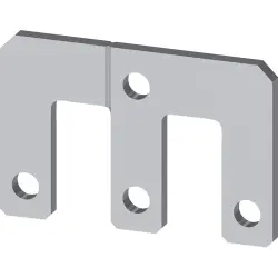 Parallel switching connector, 3 pole, with hole for 3RT1.5, 3RT1956-4BA31