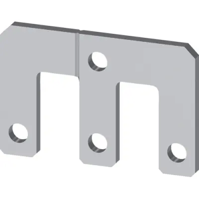 Parallel switching connector, 3 pole, with hole for 3RT1.5, 3RT1956-4BA31 - 1
