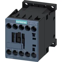 Power contactor, 3 pole, 12 A, 400 V, 1 Form A (N/O), coil 230 VAC, screw connection, 3RT2017-1AP01