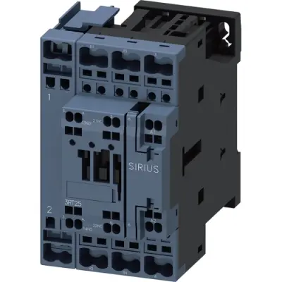 Power contactor, 4 pole, 25 A, 400 V, 3 Form A (N/O) + 3 Form B (N/C), coil 230 VAC, spring connection, 3RT2526-2AP00 - 1