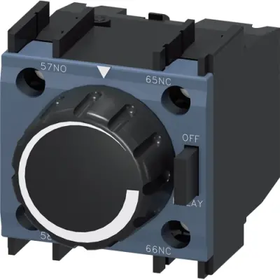 Auxiliary switch, 2 pole, 1 Form A (N/O) + 1 Form B (N/C), screw connection, 3RT2927-2PR11 - 1