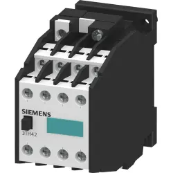 Auxiliary contactor, 8 pole, 6 A, 4 Form A (N/O) + 4 Form B (N/C), coil 220 VAC, screw connection, 3TH4244-0AN2