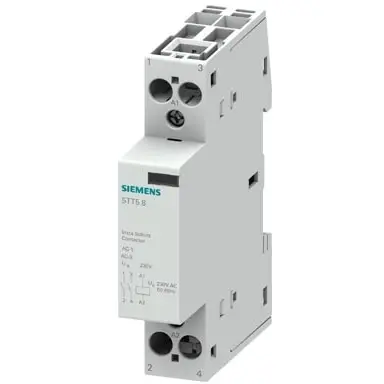 Installation contactor, 2 pole, 25 A, 2 Form A (N/O), coil 230 VAC, screw connection, 5TT5810-0 - 1