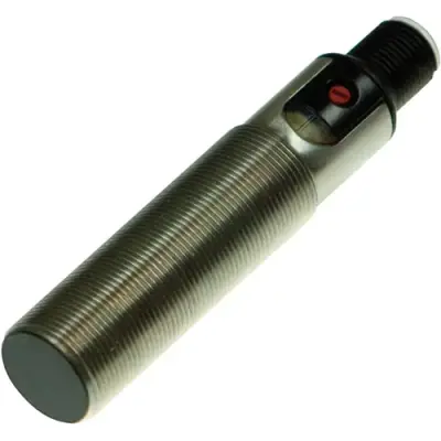 Capacitive sensor, PNP, flush mounting M18, flush, 1 Form A (N/O), 30 V (DC), 100 mA, Detection range 1-8 mm, 237038 - 1