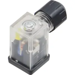 Valve connector, DIN shape C, 2 pole + PE, 24 V, 1.5 mm², 249522