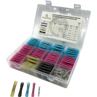 Butt connector assortment, heat shrink insulation, 0.3 mm² to 6.0 mm², 340 pieces, 2011C397 - 1