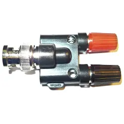 Adapter, BNC plug to 2 x 4 mm socket, BU-P1296