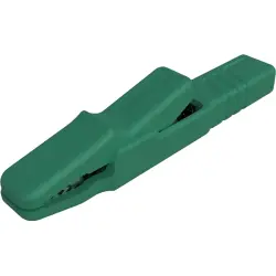 Alligator clip, green, max. 9.5 mm, L 80.5 mm, CAT O, socket 4 mm, 932146104