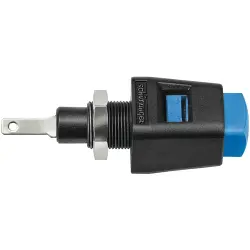 Quick pressure clamp, 12.5 mm, gray, 30 VAC/60 VDC, 5 A, flat plug/solder connection, nickel-plated, ESD 6554 / GR