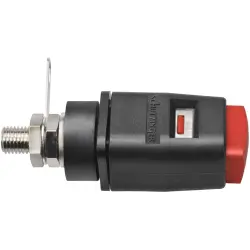 Quick pressure clamp, red, 30 VAC/60 VDC, 16 A, solder connection/cable lug, nickel-plated, SDK 503 / RT