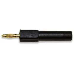 Adapter, 4 mm socket to 2 mm plug, black, BU-P72914-0