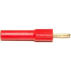 Adapter, 4 mm socket to 2 mm plug, red, BU-P72914-2